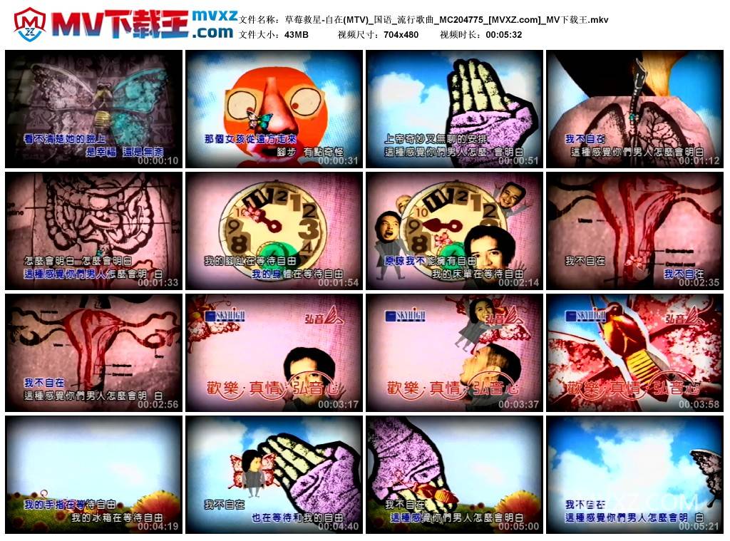 草莓救星-自在(MTV)_国语_流行歌曲_MC204775